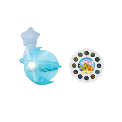 Moonlite Storytime Projector with Where Do Diggers Take Vacation Picture Disc