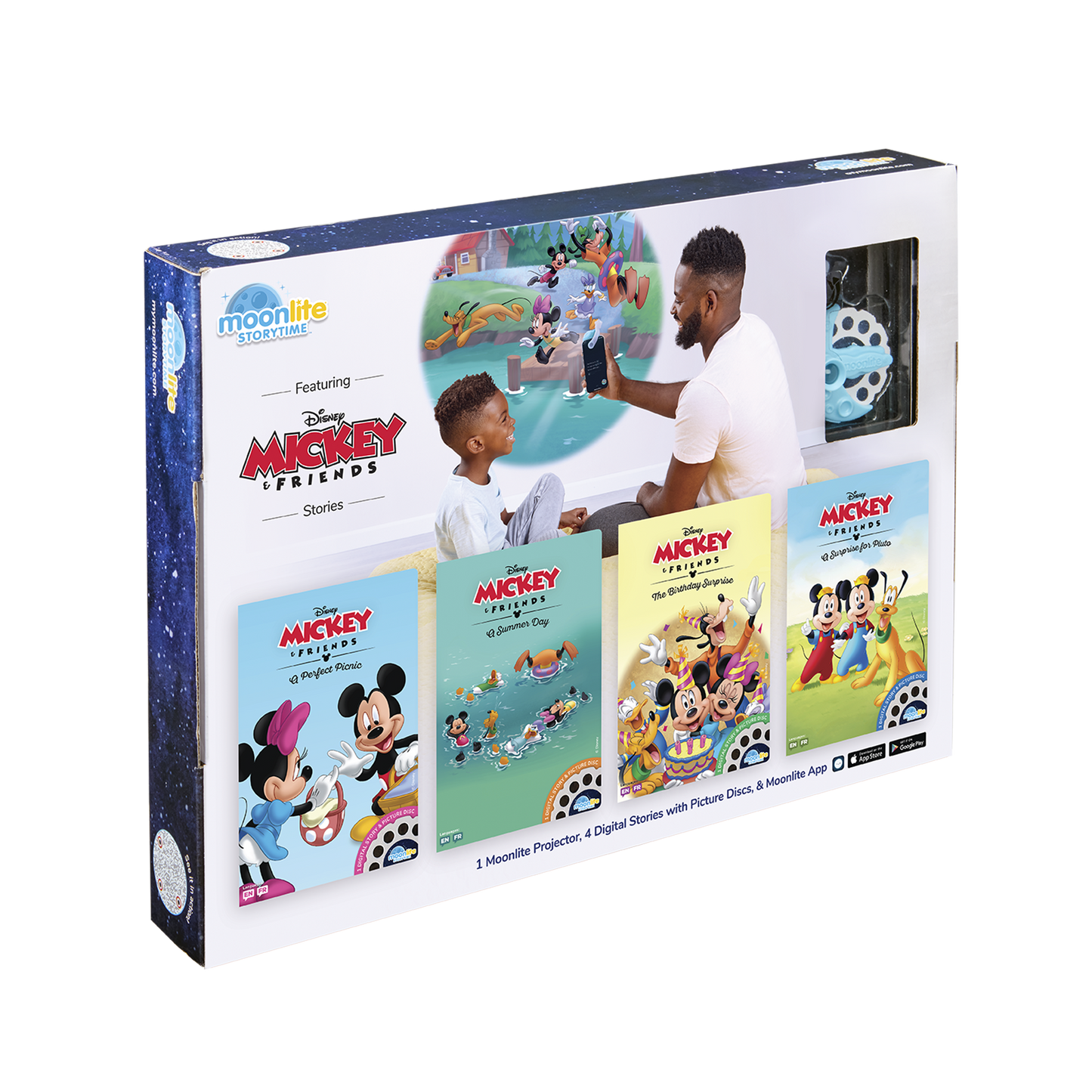 Disney Mickey & Friends 4-Story Collection with Projector